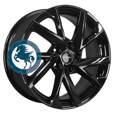Фотография товара h0403118. Диск Khomen Wheels KHW1714 (Jac/Москвич 3) 7х17 5/108 ET40 54,1 Black