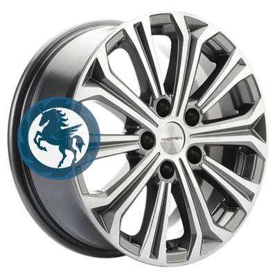 Фотография товара h0403620. Диск Khomen Wheels KHW1610 (Chery Tiggo 3/Tiggo 3 Pro) 6,5х16 5/108 ET45 60,1 Gray-FP