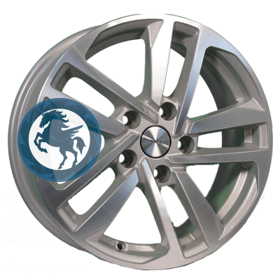 Фотография товара h0404310. Диск Khomen Wheels KHW1612 (Focus) 6,5х16 5/108 ET50 63,35 F-Silver-FP