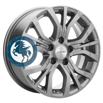 Фотография товара h0404471. Диск Khomen Wheels KHW1608 (Changan CS35 Plus) 6,5х16 5/110 ET46 63,3 Gray