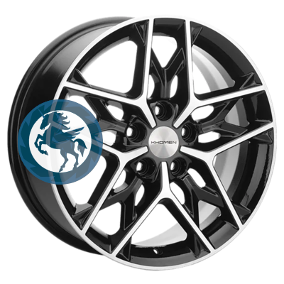 Фотография товара h0404772. Диск Khomen Wheels KHW1709 (Besturn X40) 7х17 5/114,3 ET40 57,1 Black-FP