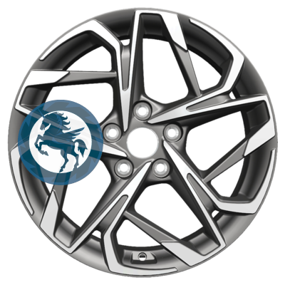 Фотография товара h0404873. Диск Khomen Wheels KHW1716 (Changan CS35 Plus) 7х17 5/110 ET46 63,3 Gray-FP