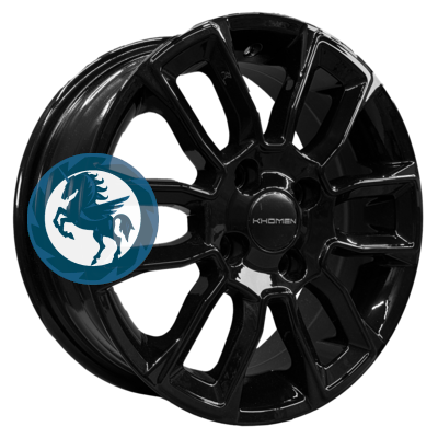 Фотография товара h0405159. Диск Khomen Wheels KHW1406 (Toyota Corolla) 5,5х14 4/100 ET43 60,1 Black