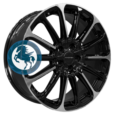 Фотография товара h0405579. Диск Khomen Wheels KHW1910 (Outlander) 7,5х19 5/108 ET33 60,1 Black-FP