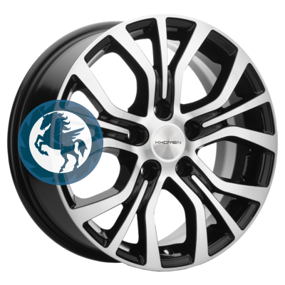 Фотография товара h0405652. Диск Khomen Wheels KHW1608 (DFM 580) 6,5х16 5/110 ET45 67,1 Black-FP