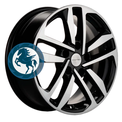 Фотография товара h0406629. Диск Khomen Wheels KHW1612 (Chery Tiggo 3/Tiggo 3 Pro) 6,5х16 5/108 ET45 60,1 Black-FP